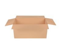 verpacking Lot de 2 cartons pliables de 1200 x 600 x 600 mm, motif vague en C, hauteur variable Ã 200 et 400 mm, carton DHL marron, taille maximale du colis de DHL