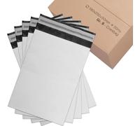 verpacking pochettes d'expédition 550 x 750 mm Blanc/Noir [taille et quantité au choix] Coex enveloppes plastique pour vêtements film 60 microns indéchirables opaques autoadhésives 100 pièces