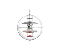 Suspension Globe Verpan Ø40 Chrome/ Rouge/ Bleu
