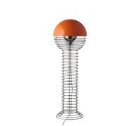 Verpan Wire Floor Stehleuchte, Chrome / Orange