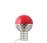 Wire Lampe à Poser Ø30 Chrome/Rouge