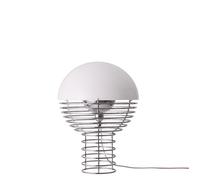 Wire Lampe à Poser Ø30 Chrome/Blanc