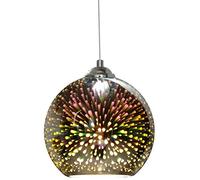 Verre 3D Moderne Colorful Fireworks Pendant Lighttures Creative Dining Dining Room Kitchen Island Bar Bar Decoration