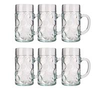 Verre a biere, Chope de bière lot de 6, ISAR - 1 litre