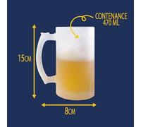 Verre à bière Comme Ambulancier J'assure - Chope - Idée Verre à bière Personnalisable Cadeau Anniversaire Fête Original Famille Travail Départ Collègue Retraite Noël.