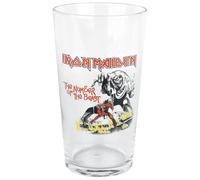 Iron Maiden Number Of The Beast Unisexe Verre à bière transparent Verre 0,5 L