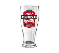 Verre à Bière en Coffret - Joyeux Anniversaire