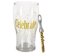 Verre à biere et décapsuleur celebrate en coffret