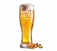 Verre à bière gravé au motif de tracteur 0,5 l avec texte personnalisable pour des occasions spéciales comme un anniversaire, la fête des pères ou une célébration - Gravure au choix