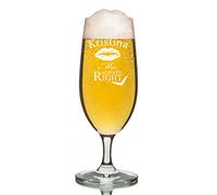 Verre à bière Leonardo 0,3l - Pilstulpe personnalisé avec Gravure - idée Cadeau pour Femme - Motif Mrs. Always Right