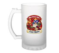 Verre à Bière Mon truc à moi : C'est l'Opéra Mon truc à moi - Activité | Chope Givrée Verre Trempé 470 ml à Anse Recto Verso | Apéro Bar Bistrot Match | Idée Cadeau Mélomane Fête des Pères Noël