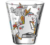 Leonardo Bambini 017902 Tasse en verre, pour enfant, motif animal, passe au lave-vaisselle, 1 pièce, 215 ml