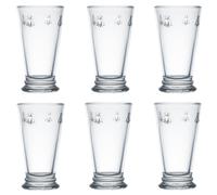 Verre À Boisson Long La Rochere - 460ml - Fabriqué En France - Ensemble De 6