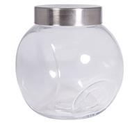 Rayher Hobby Rayher Hobby 46162000 Bonbonnière en verre avec couvercle en métal 16 x 13 x 16 cm, Coleurs Assorties