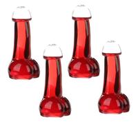 Verre à Cocktail,4pcs verres à vin créatifs drôles transparents pour cocktail, bière,jus de fruits,cocktail,anniversaire,bar