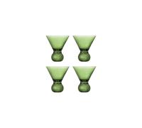 Verre à cocktail lot de 4 en verre vert Corliss