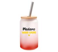 Verre à Cocktail Madame Marie-Louise | Cocktail Glass| Idée Verre à Cocktail Cadeau Anniversaire Fête Original Détente Travail Départ Collègue Summer Noël. (Jaune)