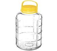 KADAX Grand Bocal de Fermentation en Verre, Récipient de Conservation avec Couvercle Hermétique, Idéal pour la Préparation de Cornichons et Choucroute (5 L)