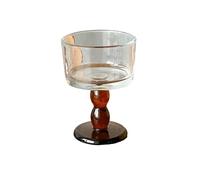 Verre à crème glacée rétro en relief pour dessert, yaourt, bol ambre-nu [200 ml]