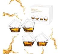 Verre à digestif - Mad Monkey - Diamant Shot - Set de 4 - Verre borosilicate - Résistant à la chaleur