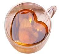 Verre à double paroi 250 ml en forme de cadeau de Saint-Valentin coeur