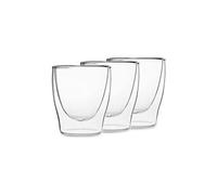 Duos Feelino Verres à double paroi avec cuillère en acier inoxydable, verres à latte Machiato et verres à thé avec effet flottant pour garder les boissons chaudes ou froides, 08-SET 6x 200ml
