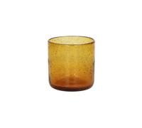 Verre à eau en verre ambre, soufflé bouche, uni, H8 cm, poids 4 kg - Pomax, Vico - 8x8x8 cm