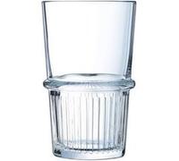 Manhattan Verre À Eau en Verre Trempé, Transparent, Lot de 6