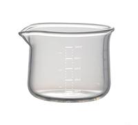Verre à expresso en verre doseur de 100 ml avec bec verseur en forme de V pour latte lait lait balance transparente