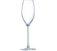 Verre à flûte - LUMINARC - Grand Chais - Lot de 4 - 24 cl - Transparent - Compatible lave-vaisselle
