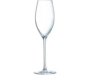 Verre à flûte - LUMINARC - Grand Chais - Lot de 4 - 24 cl - Transparent - Compatible lave-vaisselle