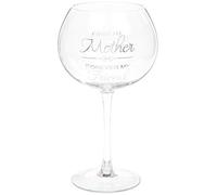 Verre à gin Sentiment "First My Mother Forever My Friend" avec cœurs - 625 ml, coffret cadeau