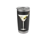 Verre à martini vert olive pour barman vodka gin cocktail boisson Gobelet isotherme en acier inoxydable double paroi
