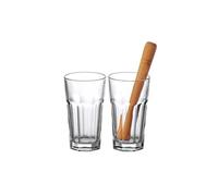 Verre à mojito avec pilon - 55cl - Lot de 2 ROCK