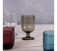 Verre à pied 28 cl Luberon bullé gris (lot de 6) Table passion
