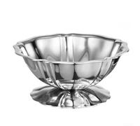 Verre à Pied Métal pour Cocktail Maison | Acier inoxydable 304, design élégant, pour idéal crème glacée, pour mousse, pudding, lavable machine