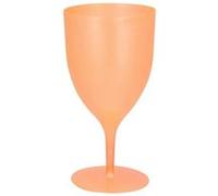 verre à pied réutilisable opaque 35cl orange - boland 52083 Orange G