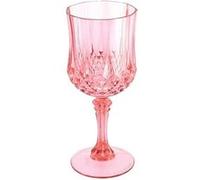 verre à pied réutilisable vintage 22cl rose - générique 94477 Rose G