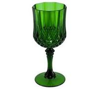 verre à pied réutilisable vintage 22cl vert anglais - générique 94403 Vert G