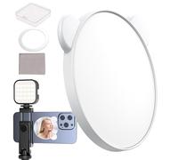 Verre à selfie magnétique, miroir de maquillage pour téléphone, design convexe, accessoire d'écran à selfie avec fixation facile, outil de vlogging avec vue réglable, verre de téléphone pour