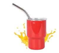 Verre à shot amusant | Tasse à boisson de 88 ml avec paille - Bouteille en acier inoxydable pour café et spiritueux - Cadeaux de fête de mariage