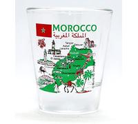 Verre à shot Collage Monuments et icônes du Maroc