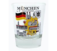 Verre à shot de la collection des grandes villes allemandes de Munich Allemagne