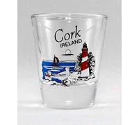 Verre à shot en liège avec phare d'Irlande
