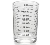 Verre à Shot Tasse à Mesurer 0, 09 L/3 oz Petite Tasse Mesurer Transparente avec Double Échelle et Verre Fond Épais pour la Cuisson du Café Jus Liqueur Usage Domestique