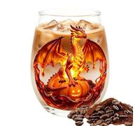 Verre à vin 400 ml Halloween Stemless Glassware Printed Dragon Glass Cups
