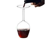 Verre à vin à l'envers - Vin rouge, verre moderne | Verre résistant à la chaleur de 400 ml avec un design élégant, adapté aux boissons froides et chaudes, parfait comme cadeau d'anniversaire, SA