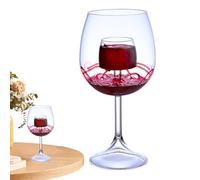 Verre à vin aérateur - Verre à vin avec aérateur intégré | Ensemble de verrerie à fond plat et carafe à décanter pour la maison, le bureau, l'hôtel