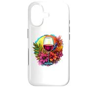 Verre à vin avec Bouquet Floral éclatant Coque pour iPhone 17