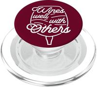 Verre à vin avec Citation Amusante pour Les Amateurs de vin PopSockets PopGrip pour MagSafe